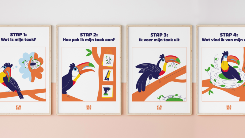 posters voor zelfstandig werk