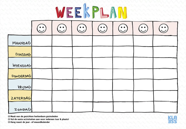Weekplan