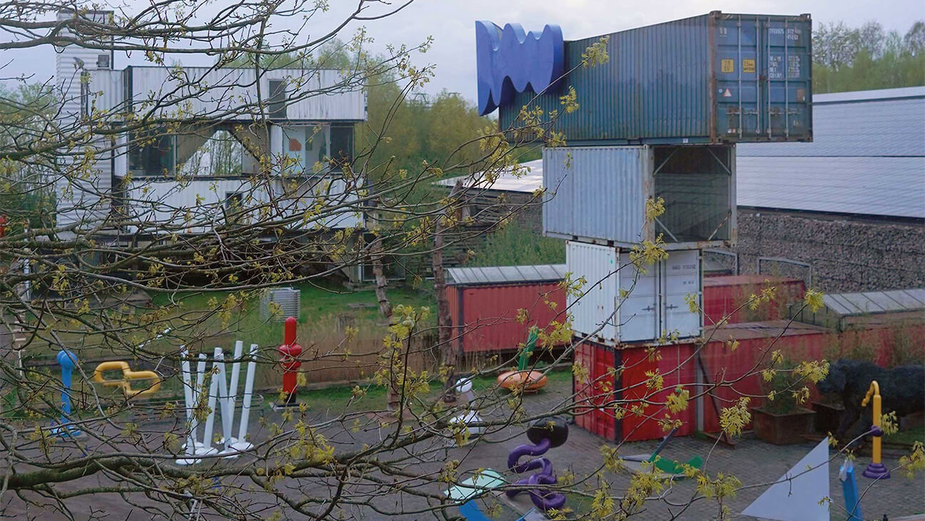 Kunstwerk in Verbeke foundation