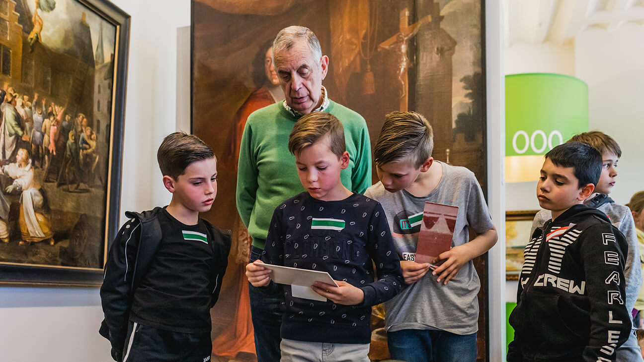 Leerlingen op bezoek bij Het Stadsmus te Hasselt