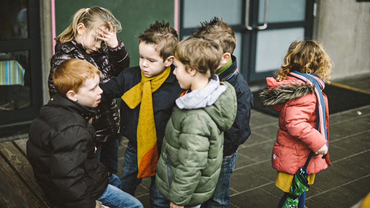 Kinderen op de speelplaats