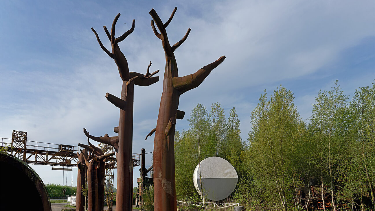 Kunstwerk in Verbeke Foundation