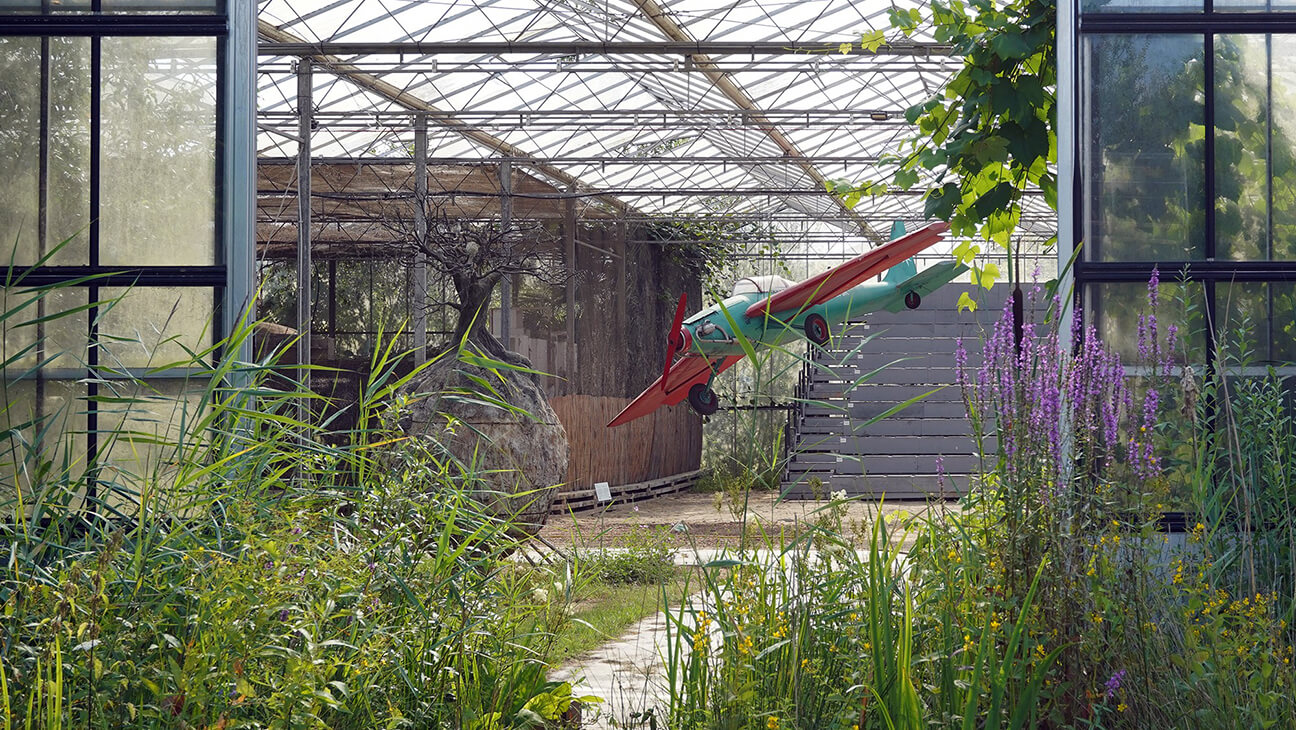 Kunstwerk in Verbeke Foundation