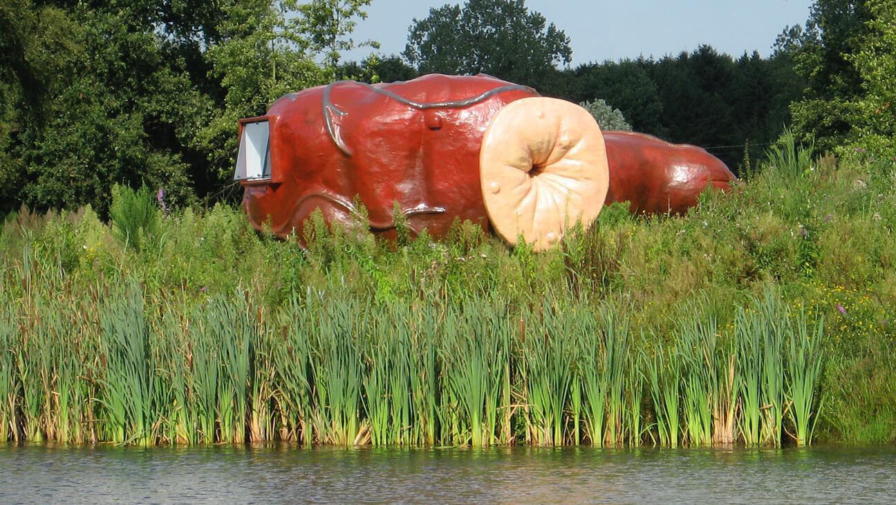 Kunstwerk bij Verbeke Foundation