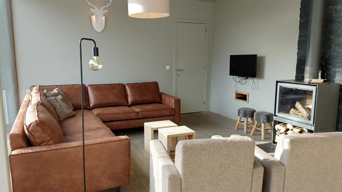 Salon in een vakantiehuis van Ardennature