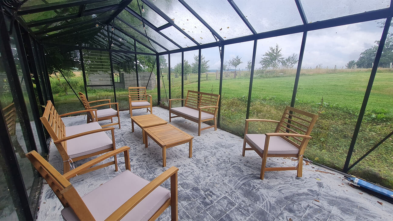 Tuin in een vakantiehuis van Ardennature