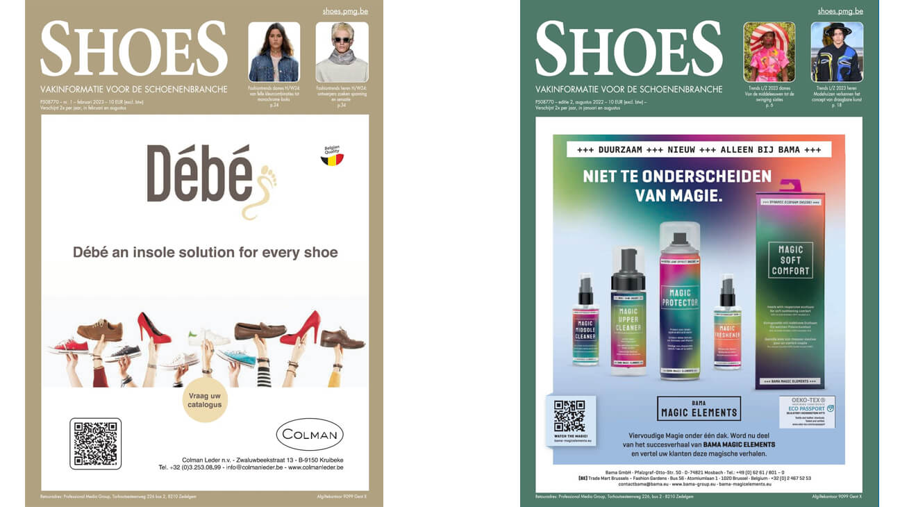 Covers van het magazine 'Shoes'