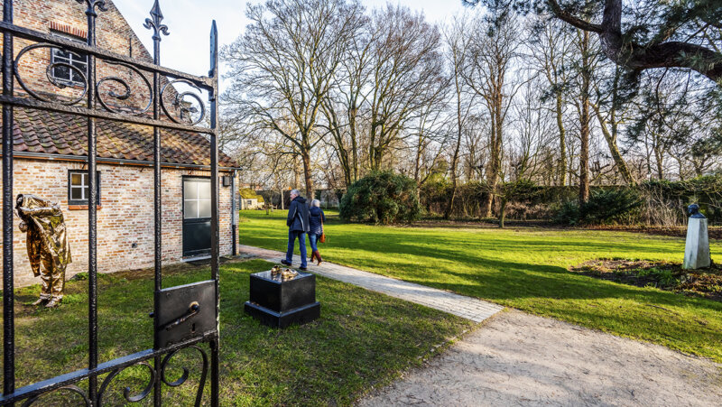 Tuin van het gezellehuis in Brugge