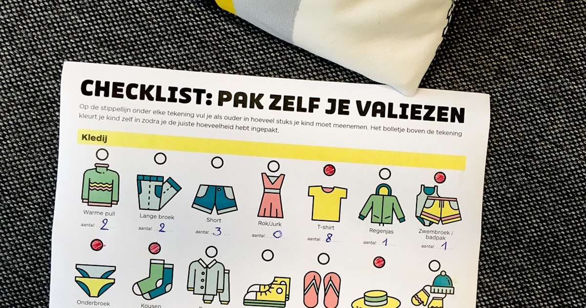 Safari In Va >> Checklist: laat kinderen zelf hun valies inpakken – Klasse Safari In Va >> Checklist: laat kinderen zelf hun valies inpakken – Klasse