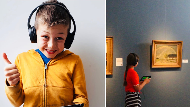 Jongen in het Jakob Smitsmuseum