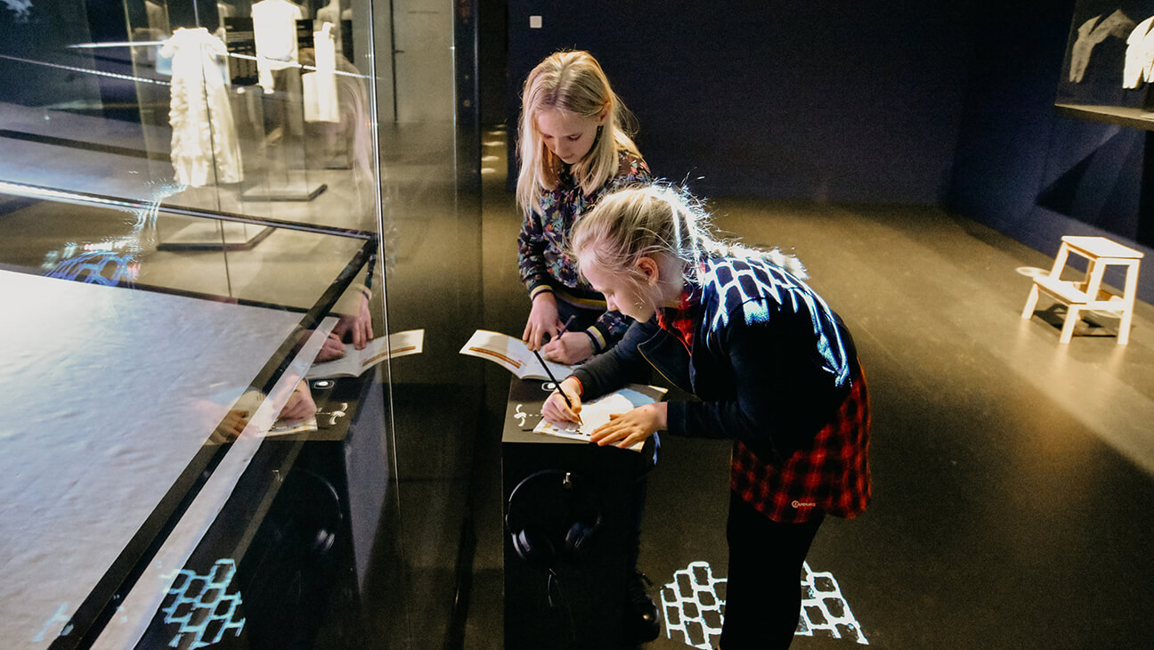 Kinderen in het Museum over Leie en Vlas