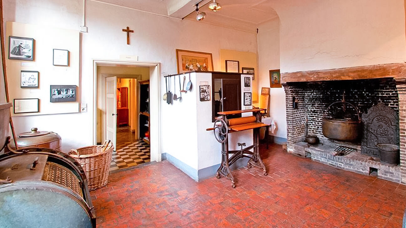 Oude woonkamer in het begijnhofmuseum