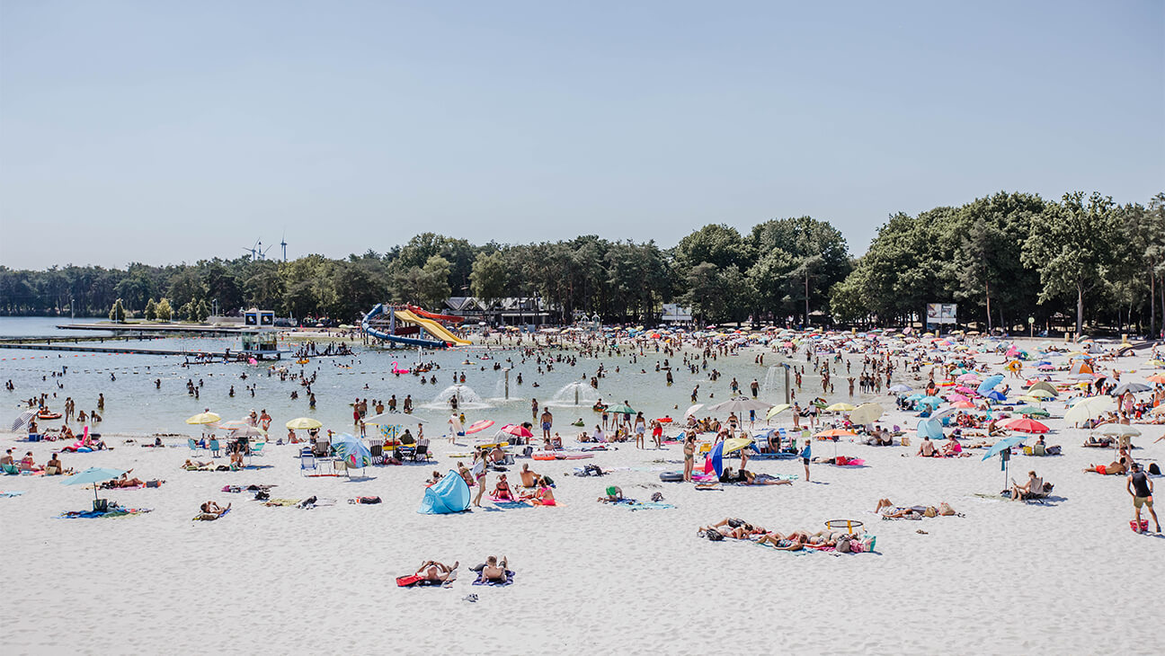 Luchtfoto van het zilvermeer