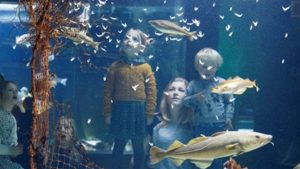 Kindjes in het nationaal visserijmuseum