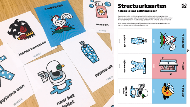 Structuurkaarten verdeelt op een tafel