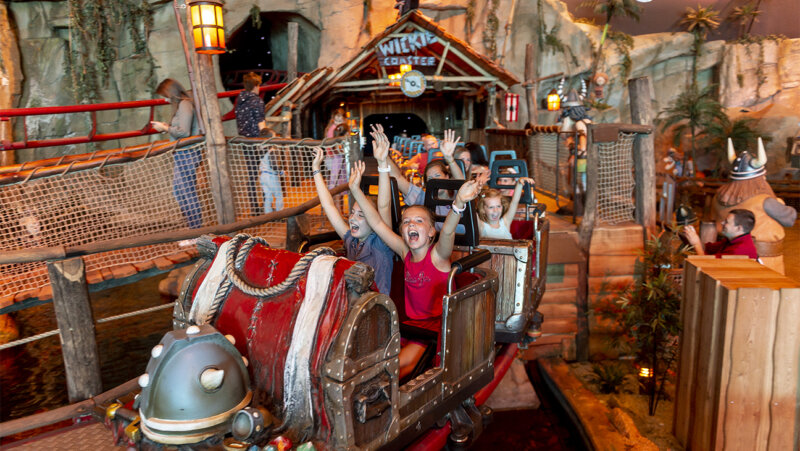 Rollercoaster in Plopsa Indoor