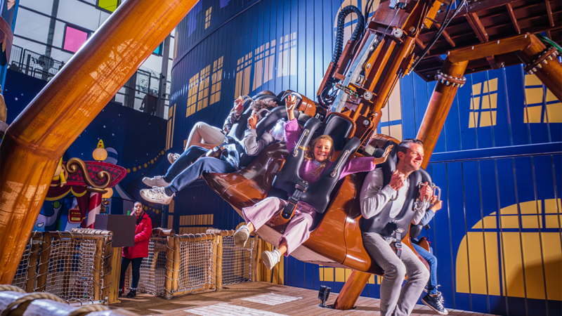 Attractie 'storm op zee' in plopsaland