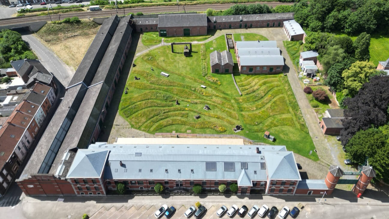 Luchtfoto van Bois-du-Luc. Museum van Mijnbouw en Duurzame Ontwikkeling
