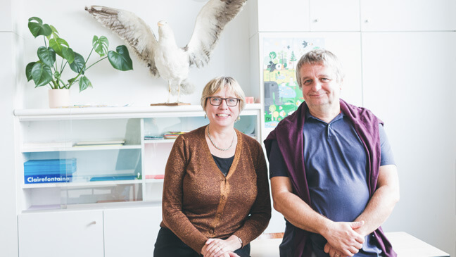 Peter en Rita van scholengroep Ichthus in Oostende.