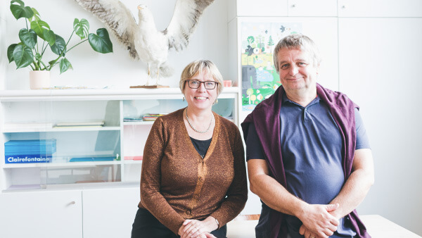 Peter en Rita van de Petrus en Paulusscholen in Oostende.