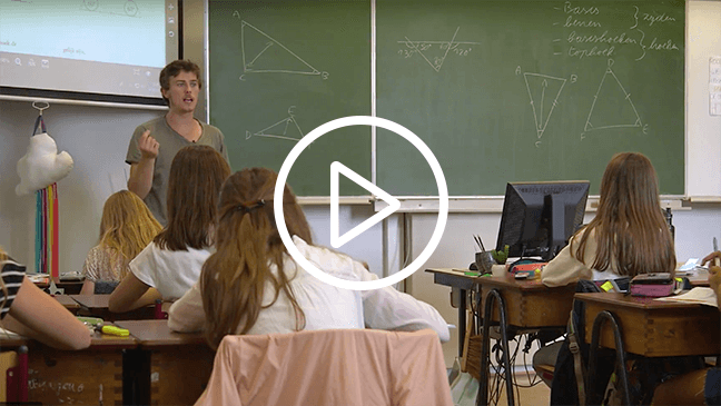 Jonas Juchtmans, leraar wiskunde voor de klas