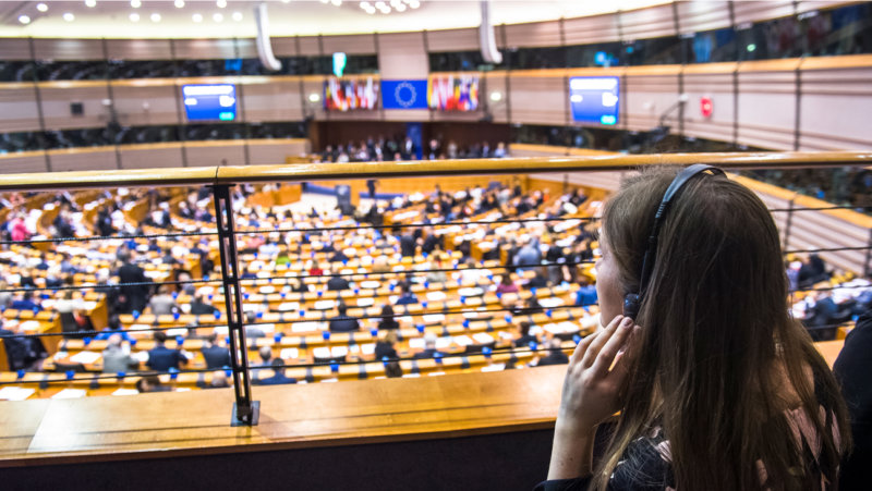 blik in het Europees Parlement