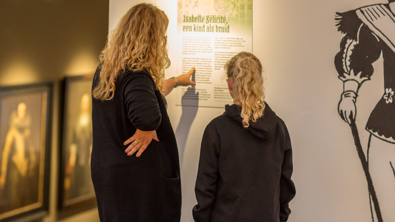 Infobord in Kasteel Helmond