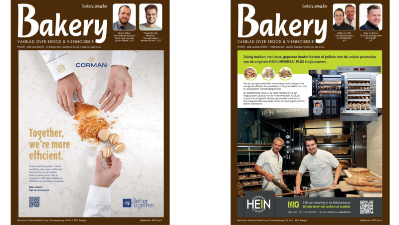 Covers van het magazine 'Bakery'