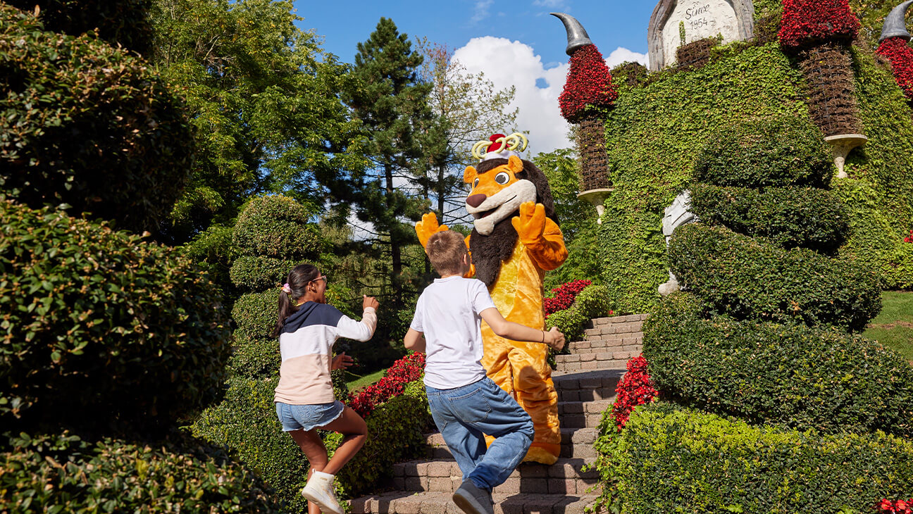 Bellewaerde Park - De mascotte Koning Leeuw