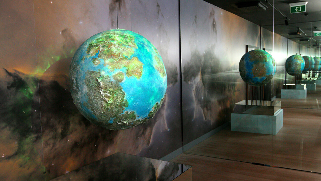 Wereldbol in het Musée de la vie wallonne