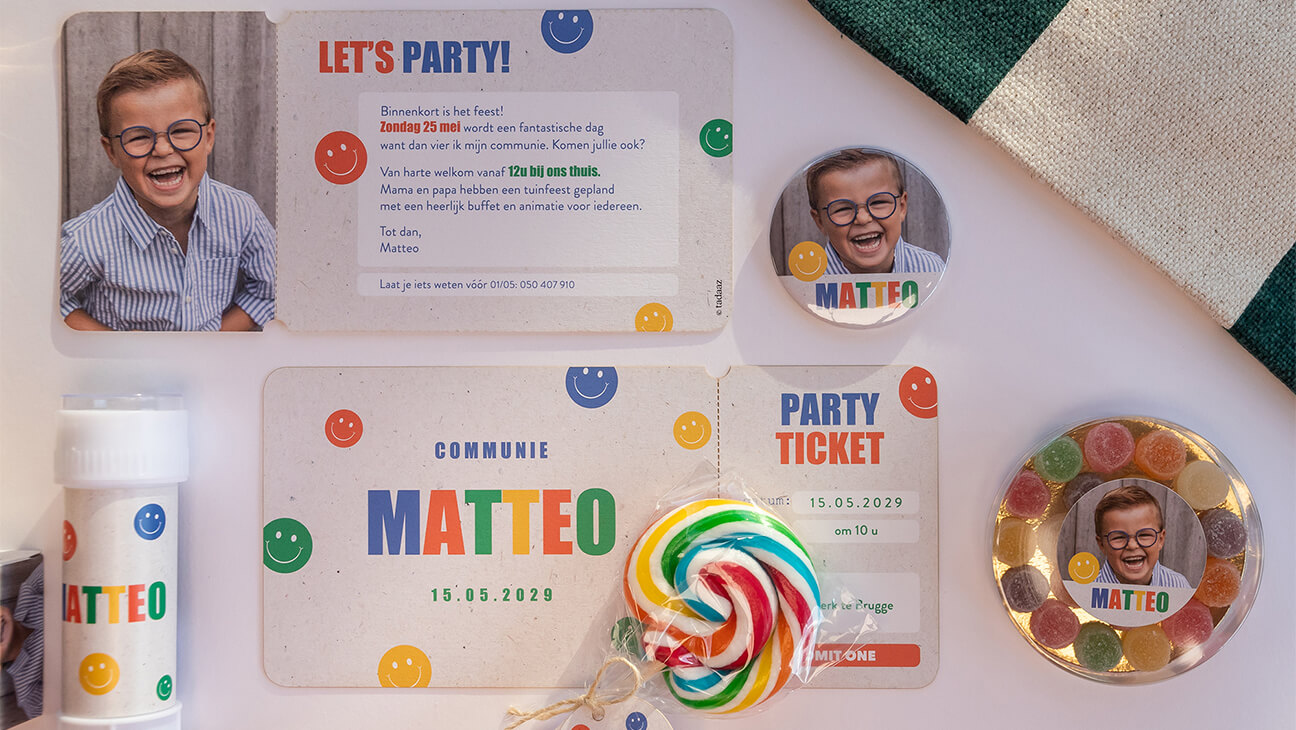 Kaartjes voor communie