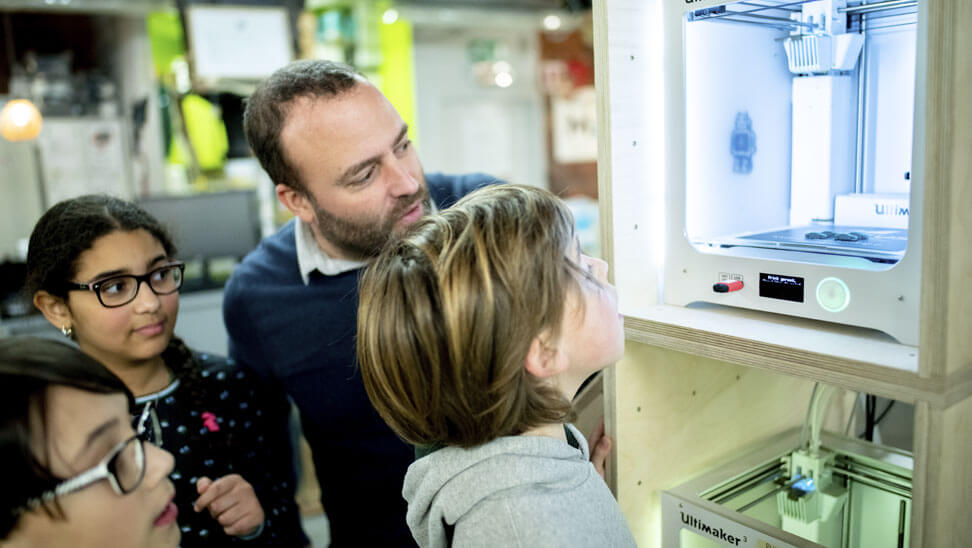 Beeld van een 3D printer