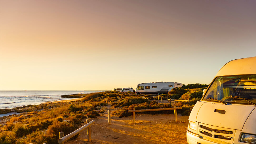 campers van Camp4fun aan de kust