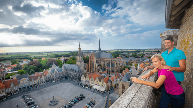 Uitzicht over Veurne