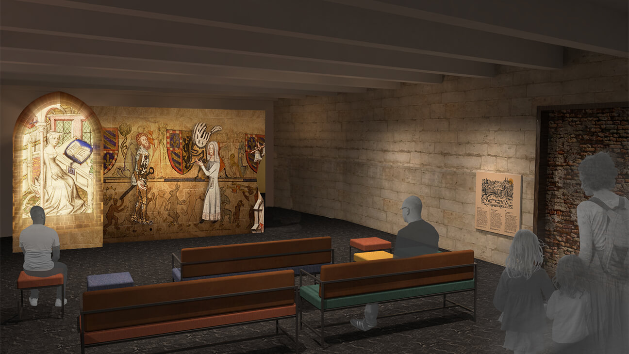 Introruimte in het KBR museum