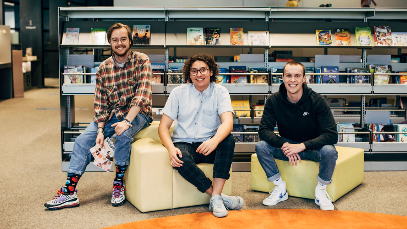 3 studenten lerarenopleiding van Arteveldehogeschool