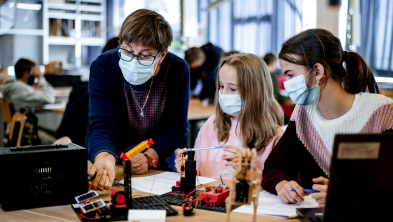 Wiskunde leraar bied extra verdieping aan tijdens haar flexuur