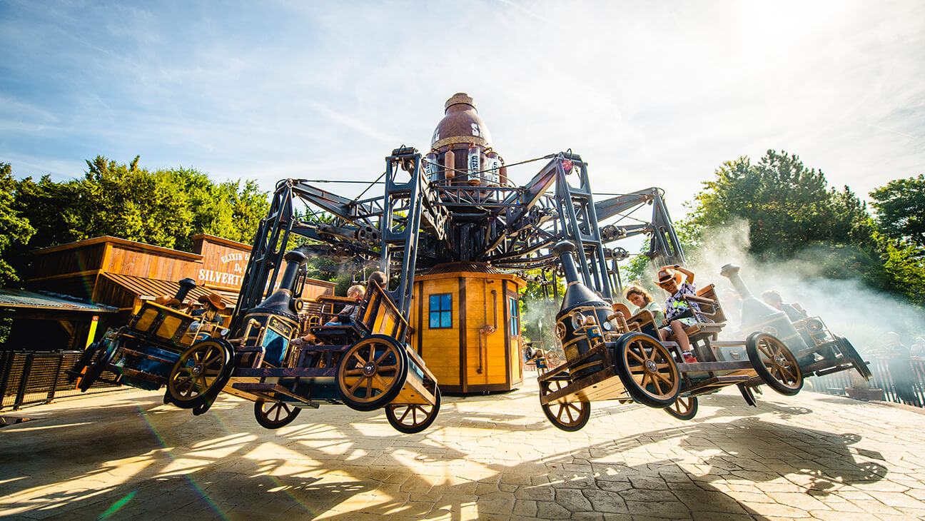 Attractie in pretpark Walibi te Wavre