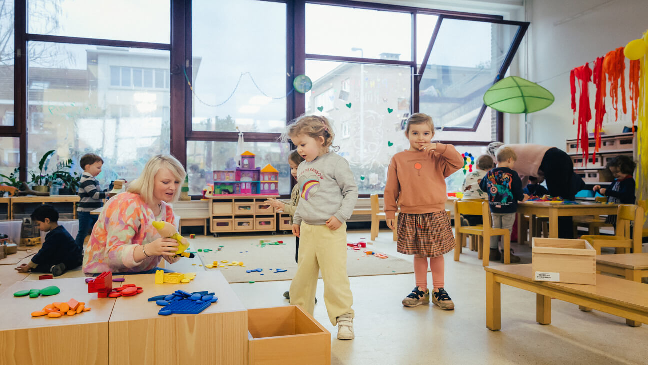 Kleuters in de klas