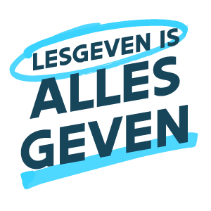 Logo Lesgeven is alles geven