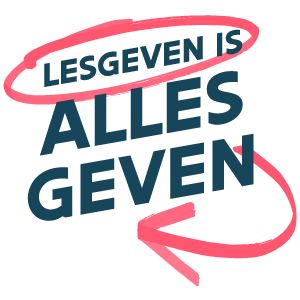 Logo Lesgeven is alles geven