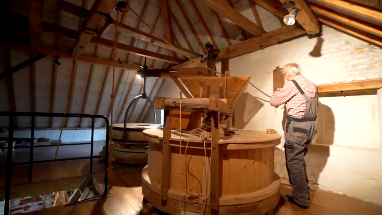 Binnenkant watermolen