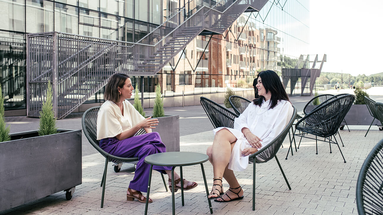 onderzoekers Virginie März en Isabel Raemdonck (UCLouvain)