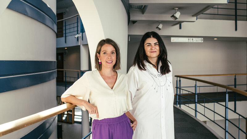 onderzoekers Virginie März en Isabel Raemdonck (UCLouvain) overzij-instromers