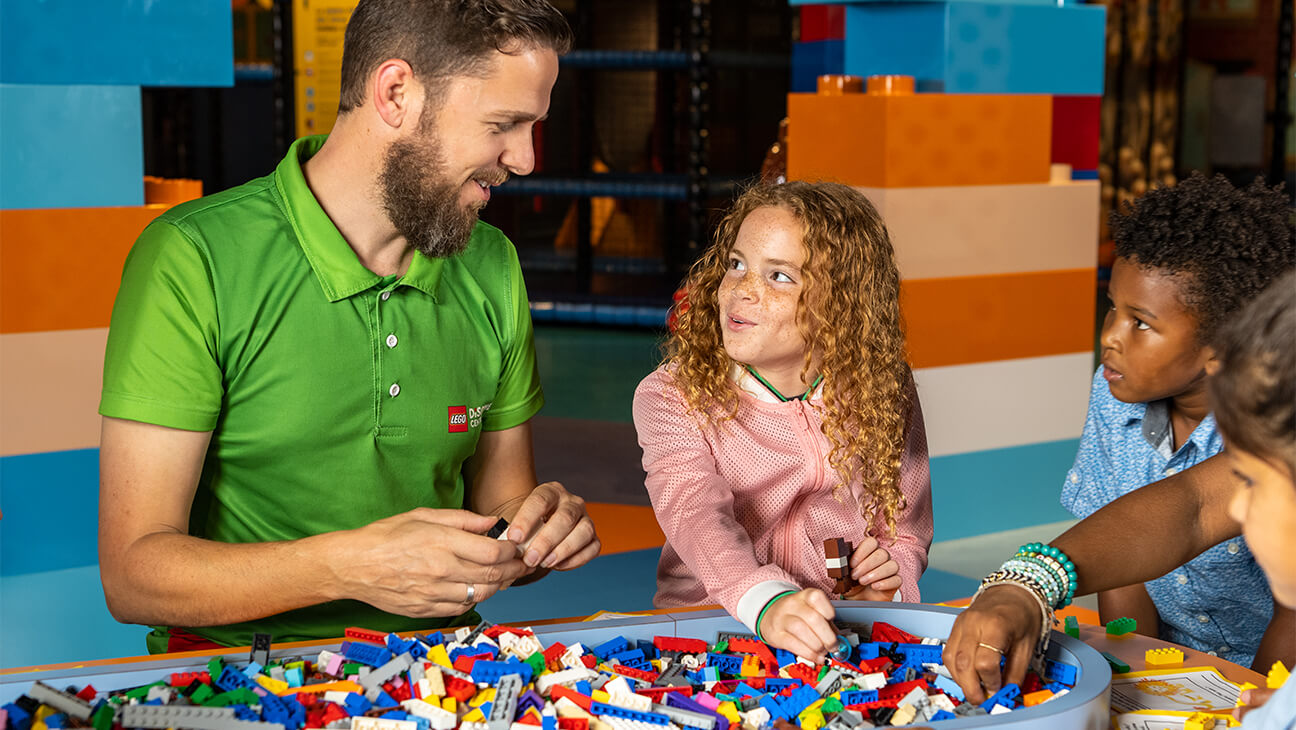 Bezoekers aan Lego Discovery Centre