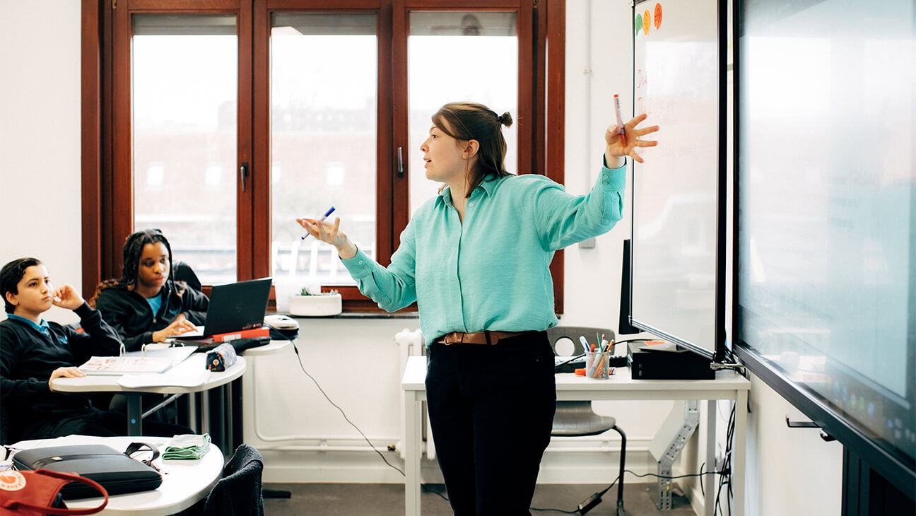 Femke Van Goethem voor de klas