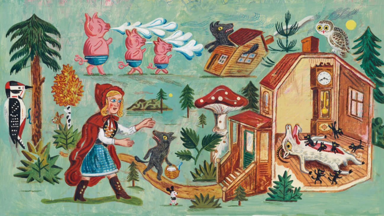 Illustratie uit de omgekeerde wereld