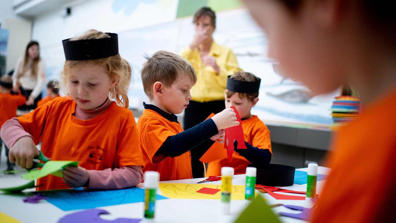 Knutselactiviteit - Klasuitstap naar museum voor natuurwetenschappen Brussel