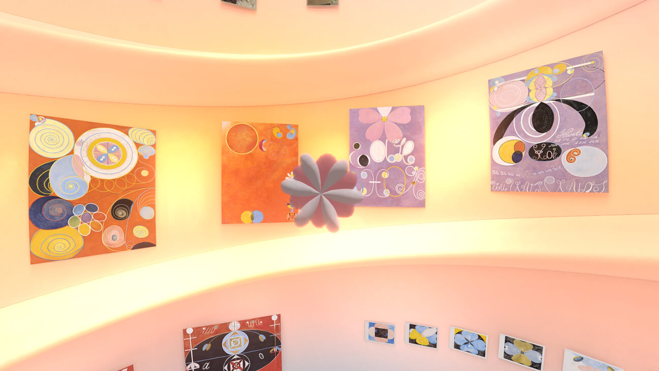 VR installation Hilma af Klint uit Expo Swedish Ecstasy