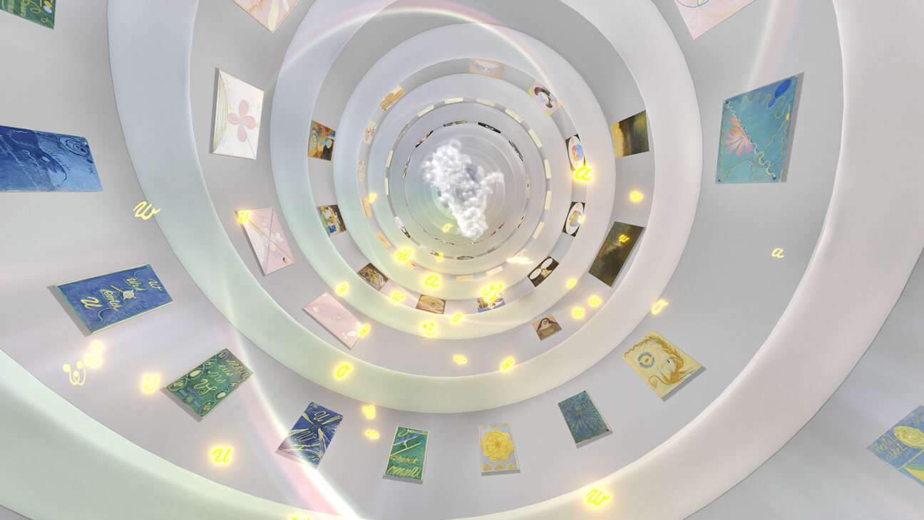 VR installation Hilma af Klint